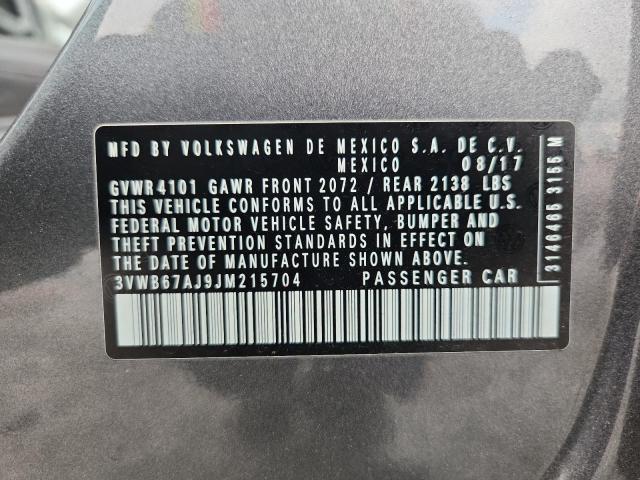 2018 VOLKSWAGEN JETTA SE - 3VWB67AJ9JM215704