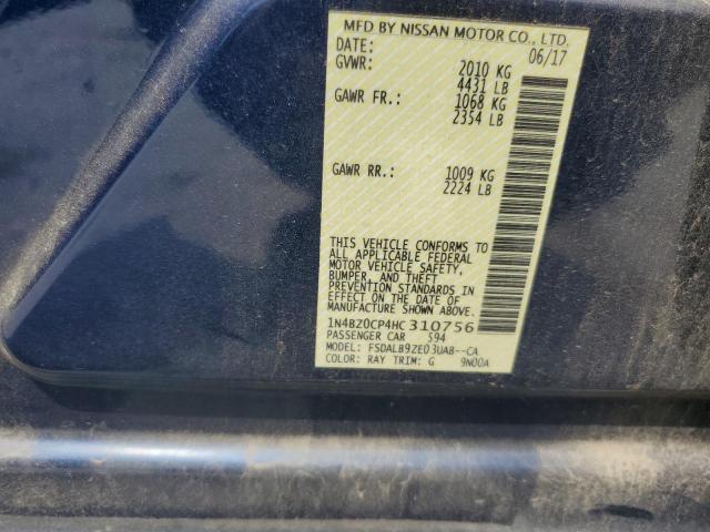 2017 NISSAN LEAF S 1N4BZ0CP4HC310756