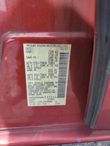 2017 NISSAN FRONTIER S - 1N6DD0ERXHN737571
