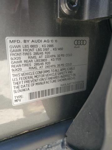 2017 AUDI Q7 PREMIUM - WA1LAAF71HD033754