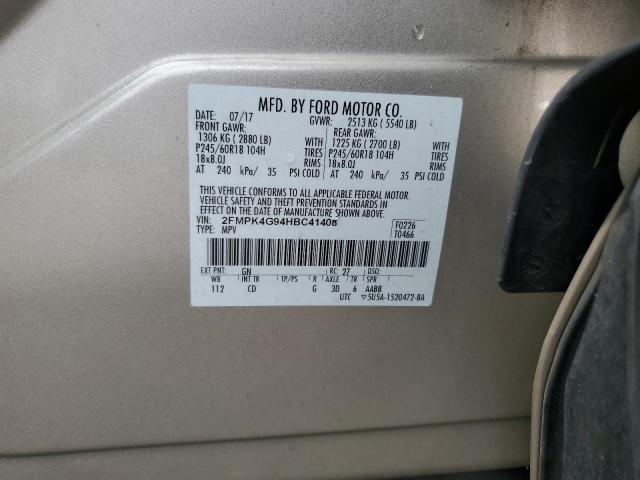2017 FORD EDGE SE 2FMPK4G94HBC41408
