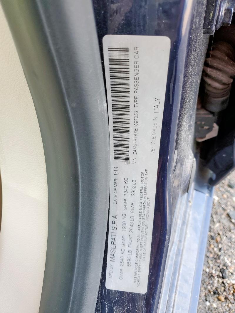2014 MASERATI GHIBLI S - ZAM57RTAXE1097053