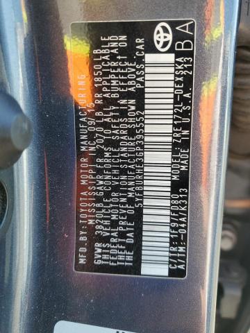 2016 TOYOTA COROLLA L - 5YFBURHE3GP395552