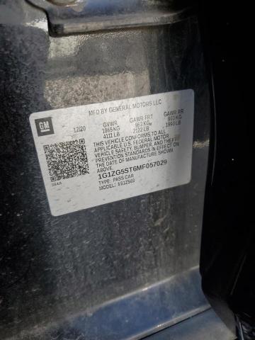 2021 CHEVROLET MALIBU RS 1G1ZG5ST6MF057029