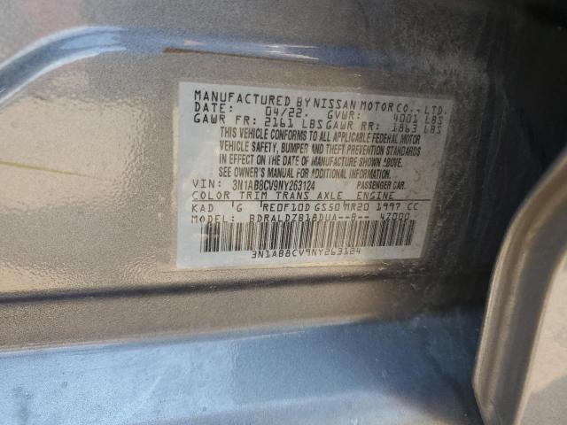 2022 NISSAN SENTRA SV 3N1AB8CV9NY263124