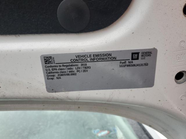 2018 CHEVROLET BOLT EV LT 1G1FW6S06J4131753