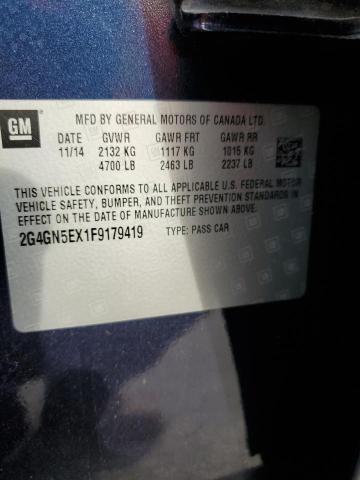 2015 BUICK REGAL PREM 2G4GN5EX1F9179419