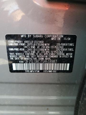 2025 SUBARU FORESTER L JF2SLDRC7SH518987