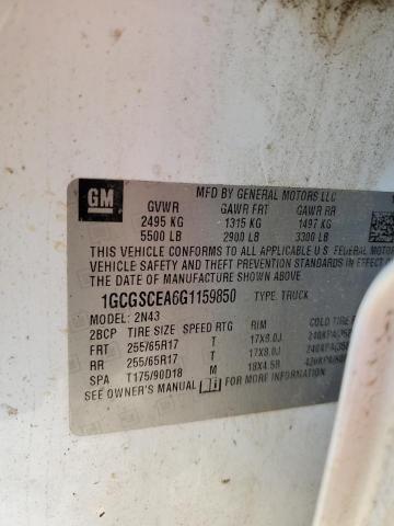 2016 CHEVROLET COLORADO L - 1GCGSCEA6G1159850
