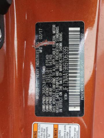 2017 TOYOTA 86 BASE JF1ZNAA19H9706399