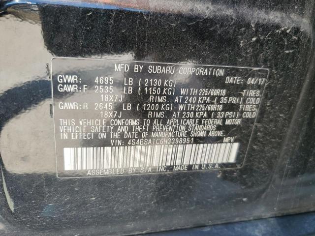 2017 SUBARU OUTBACK TO 4S4BSATC6H3398951