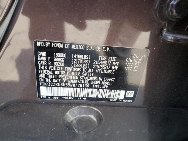 2021 HONDA HR-V EX 3CZRU6H55MM726139