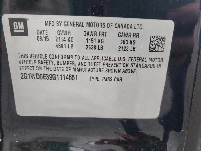 2016 CHEVROLET IMPALA LIM 2G1WD5E39G1114651