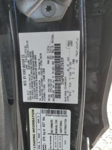 2018 FORD FUSION SE - 3FA6P0LU9JR124439
