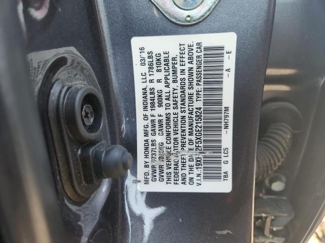 2016 HONDA CIVIC LX - 19XFC2F5XGE215824