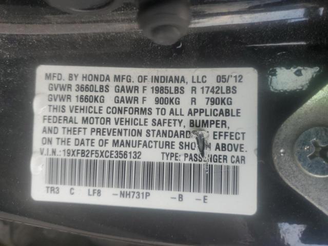 2012 HONDA CIVIC LX - 19XFB2F5XCE356132