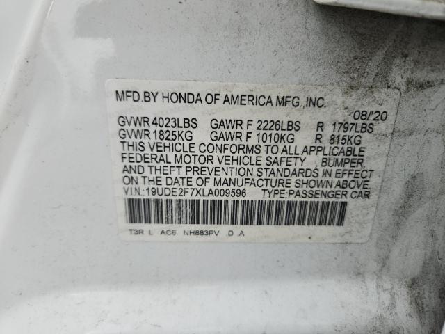 2020 ACURA ILX PREMIU 19UDE2F7XLA009596