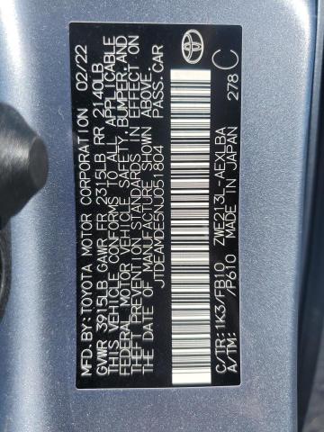 2022 TOYOTA COROLLA LE - JTDEAMDE5NJ051804