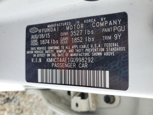 2016 HYUNDAI ACCENT SE KMHCT4AE1GU998292