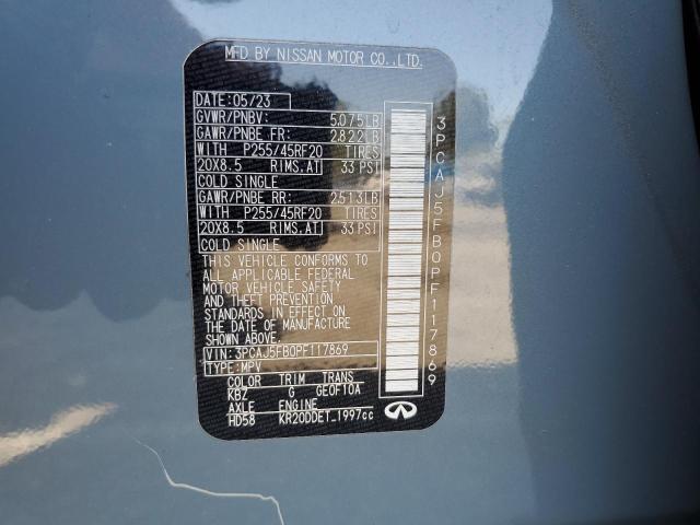 2023 INFINITI QX50 SPORT 3PCAJ5FB0PF117869