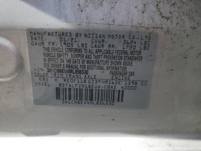 2021 NISSAN VERSA SV 3N1CN8EV4ML856530