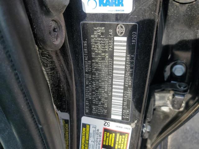 2020 TOYOTA CAMRY SE - 4T1G11AK4LU333327