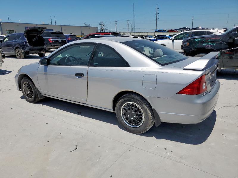 HONDA CIVIC DX V 2005 silver coupe gas 1HGEM22185L011721 photo #3
