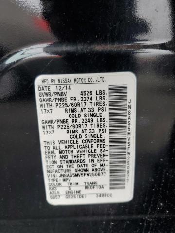 2015 NISSAN ROGUE SELE JN8AS5MV5FW250877