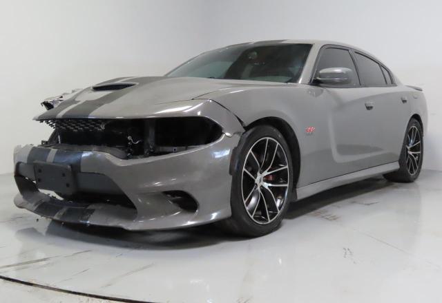 DODGE CHARGER R/ 2018 gray  gas 2C3CDXGJ7JH135941 photo #3