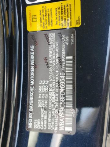 2015 BMW 650 I WBAYP9C58FD169546