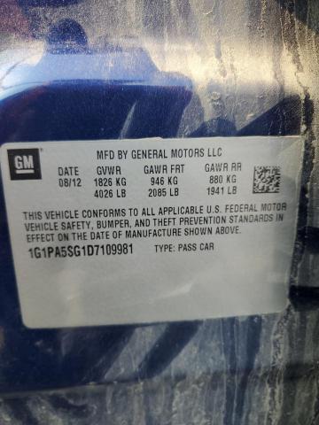 2013 CHEVROLET CRUZE LS - 1G1PA5SG1D7109981