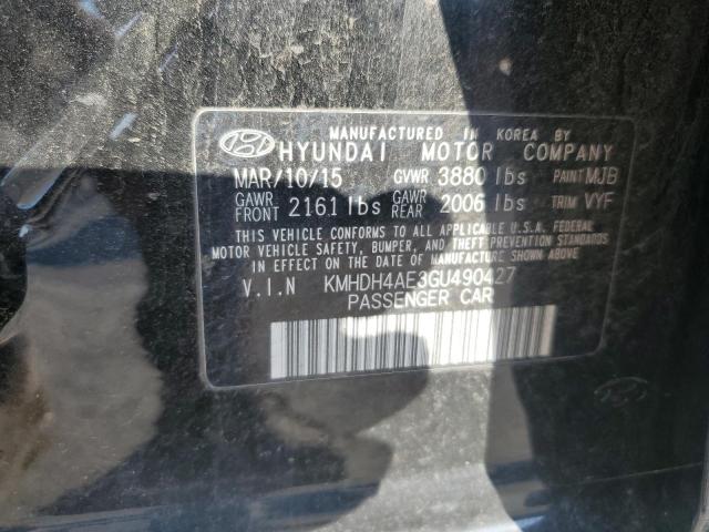 2016 HYUNDAI ELANTRA SE KMHDH4AE3GU490427