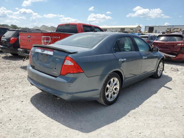 FORD FUSION SEL 2011 blue sedan 4d flexible fuel 3FAHP0JG9BR278754 photo #4