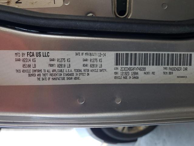 2015 DODGE CHARGER SE 2C3CDXBG0FH748289