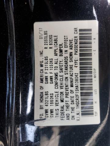 2017 HONDA ACCORD SPO 1HGCR2F15HA138042