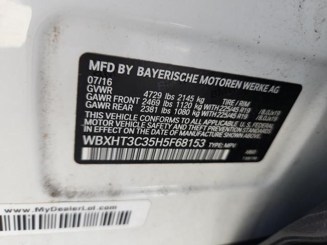 2017 BMW X1 XDRIVE2 WBXHT3C35H5F68153