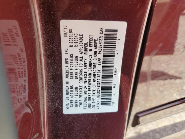 2016 HONDA ACCORD EXL - 1HGCR2F82GA018968