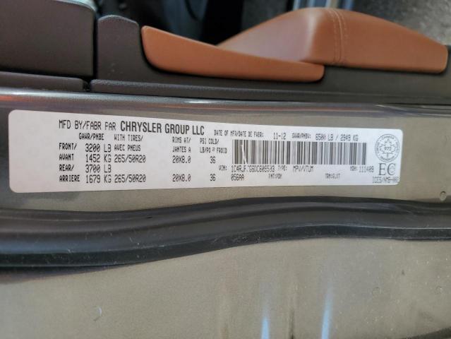 1C4RJFCG6DC609503 2013 JEEP GRAND CHER