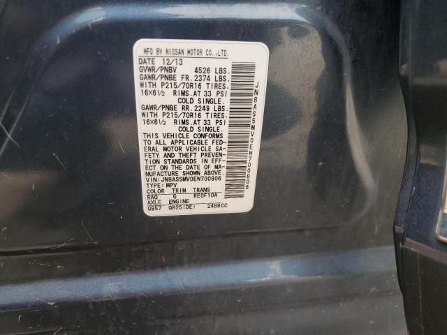 2014 NISSAN ROGUE SELE - JN8AS5MV0EW700806