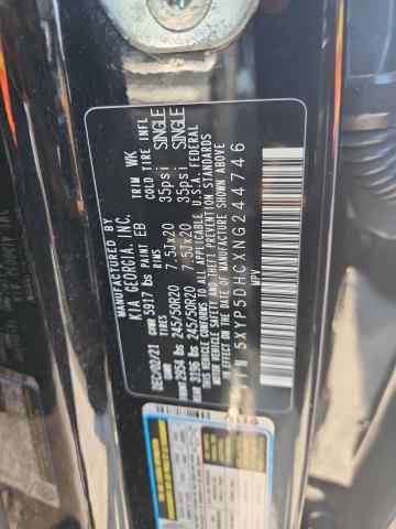 2022 KIA TELLURIDE 5XYP5DHCXNG244746