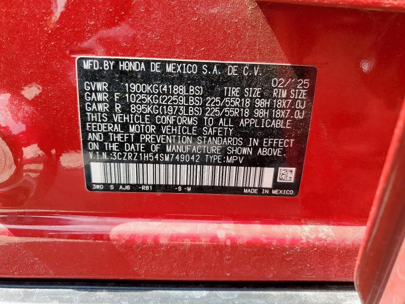 2025 HONDA HR-V SPORT - 3CZRZ1H54SM749042