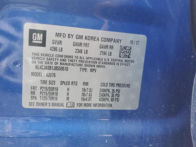 2018 BUICK ENCORE PRE KL4CJASB1JB559510