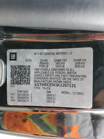 2019 GMC CANYON SLE 1GTH5CEN1K1357131
