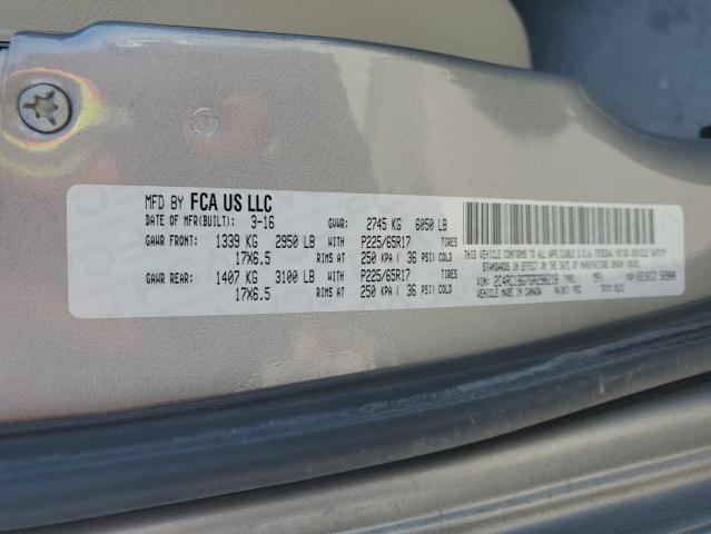 2016 CHRYSLER TOWN & COU 2C4RC1BG7GR290218