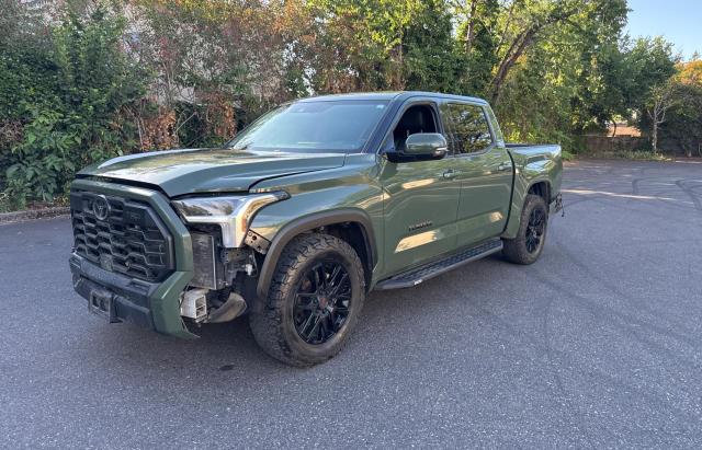 TOYOTA TUNDRA CRE 2022 green  Gasoline 5TFLA5DB1NX053260 photo #3