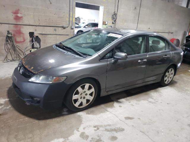 HONDA CIVIC LX 2010 charcoal sedan 4d gas 2HGFA1F50AH331692 photo #1