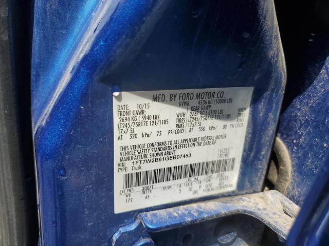 2016 FORD F250 SUPER DUTY 1FT7W2B61GEB07453