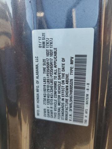 2017 HONDA ODYSSEY EX 5FNRL5H67HB005326