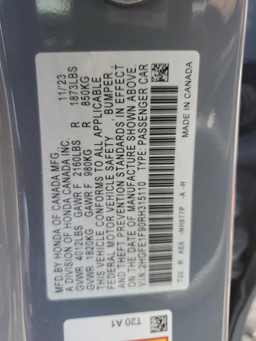 2024 HONDA CIVIC TOUR 2HGFE1F90RH315110