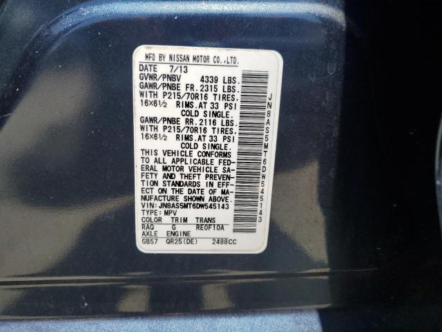 2013 NISSAN ROGUE S - JN8AS5MT6DW545143